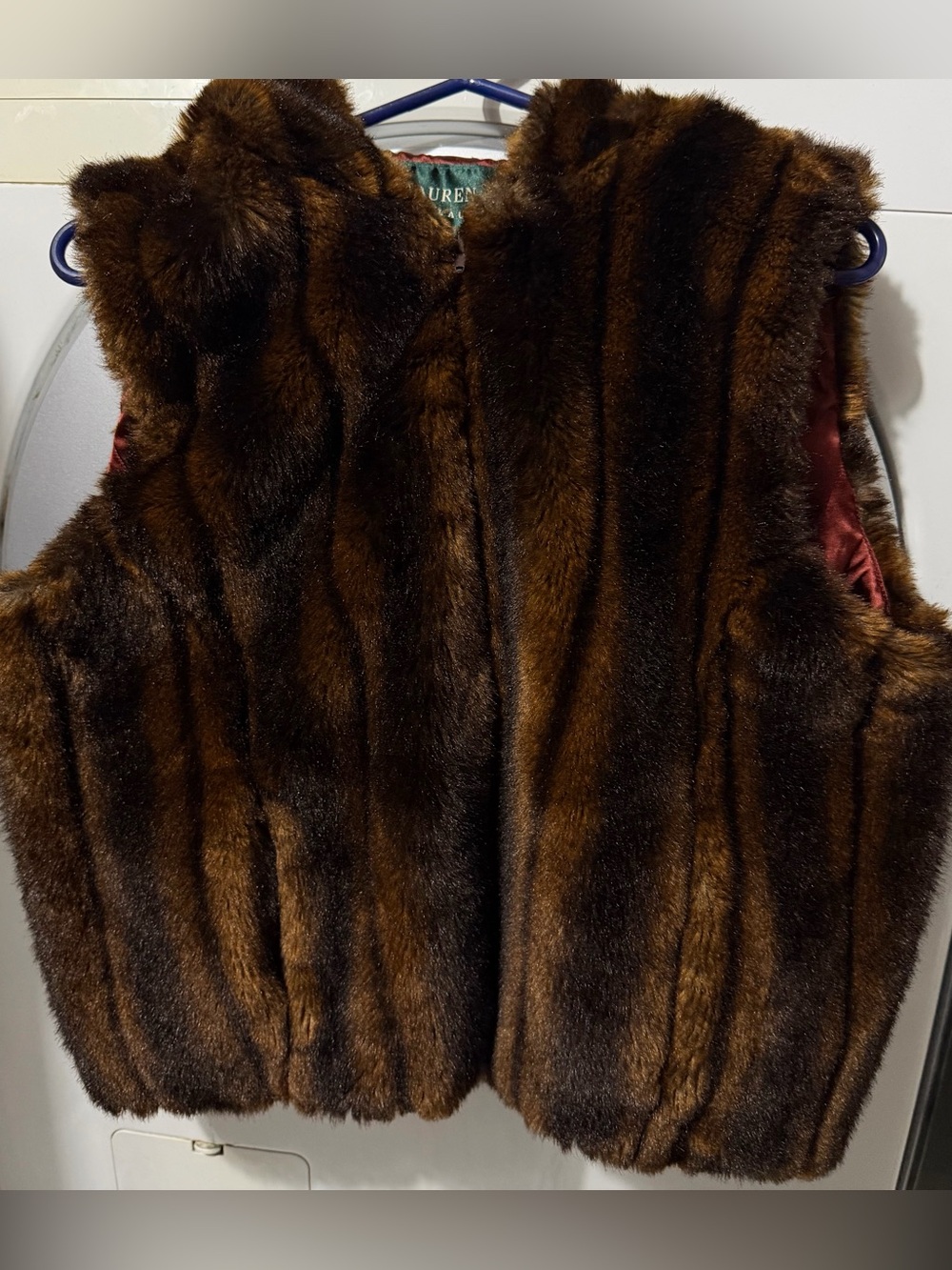 Lauren Ralph Lauren Brown Fur Vest